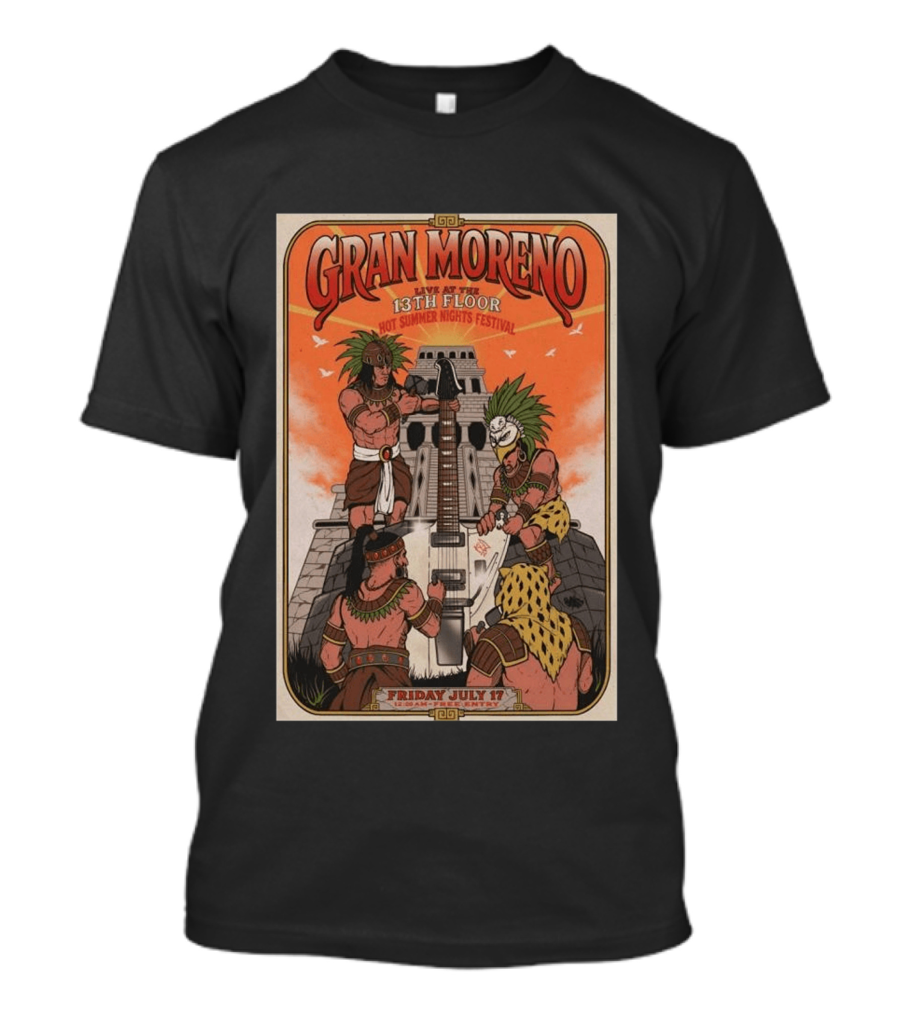GRAN MORENO Live At The 13th Floor Hot Summer Nights Festival Friday July 17 T-Shirt
