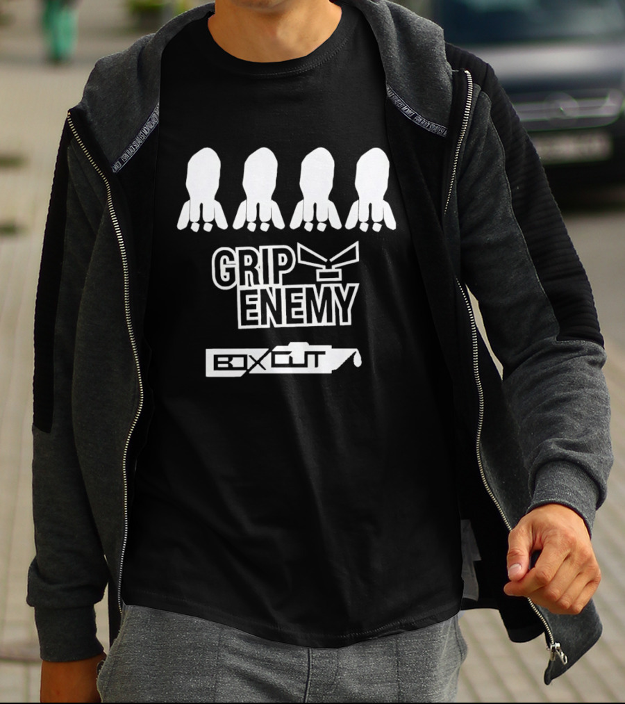 Grip Enemy Box Cut Urban Streetwear Octopus T-Shirt