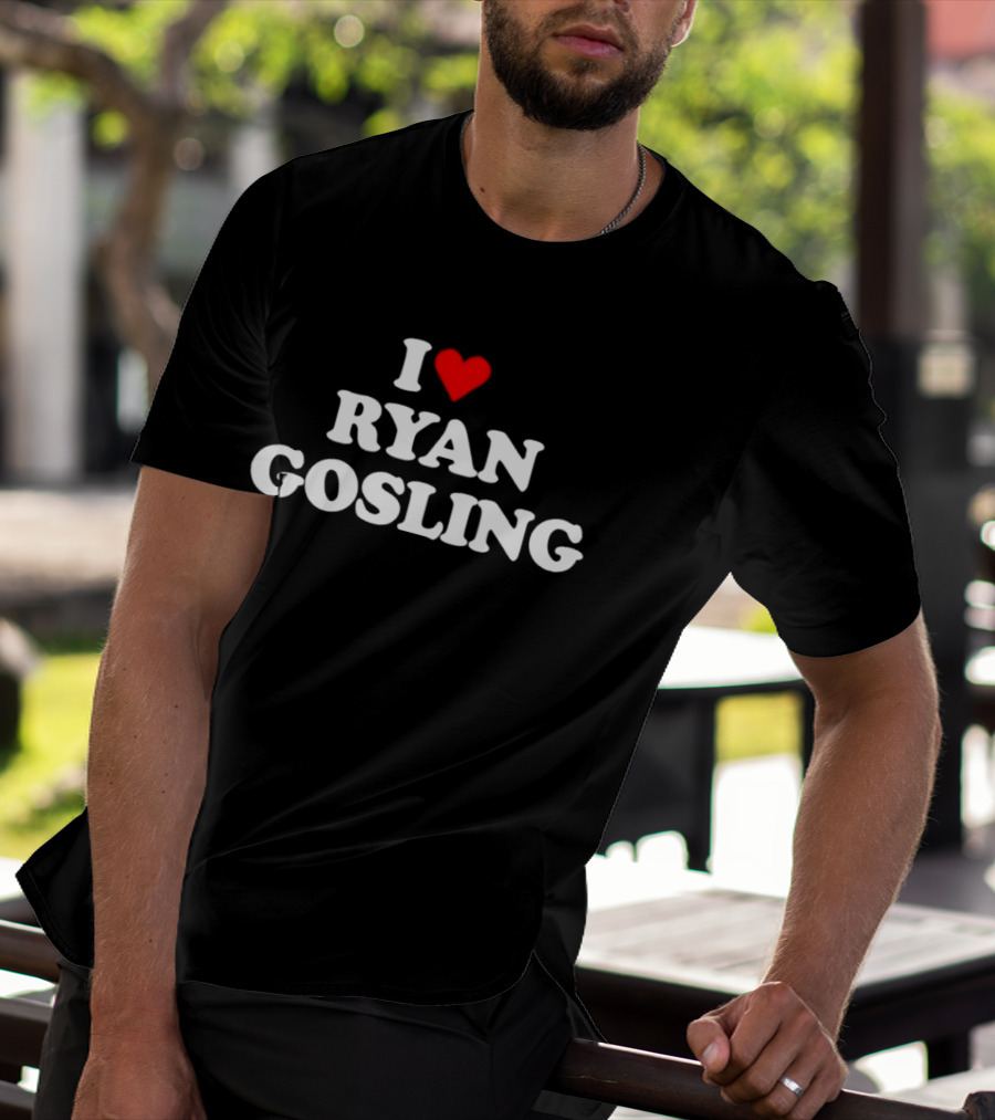 I Heart Ryan Gosling Actor Celebrity Romance Fan T-Shirt