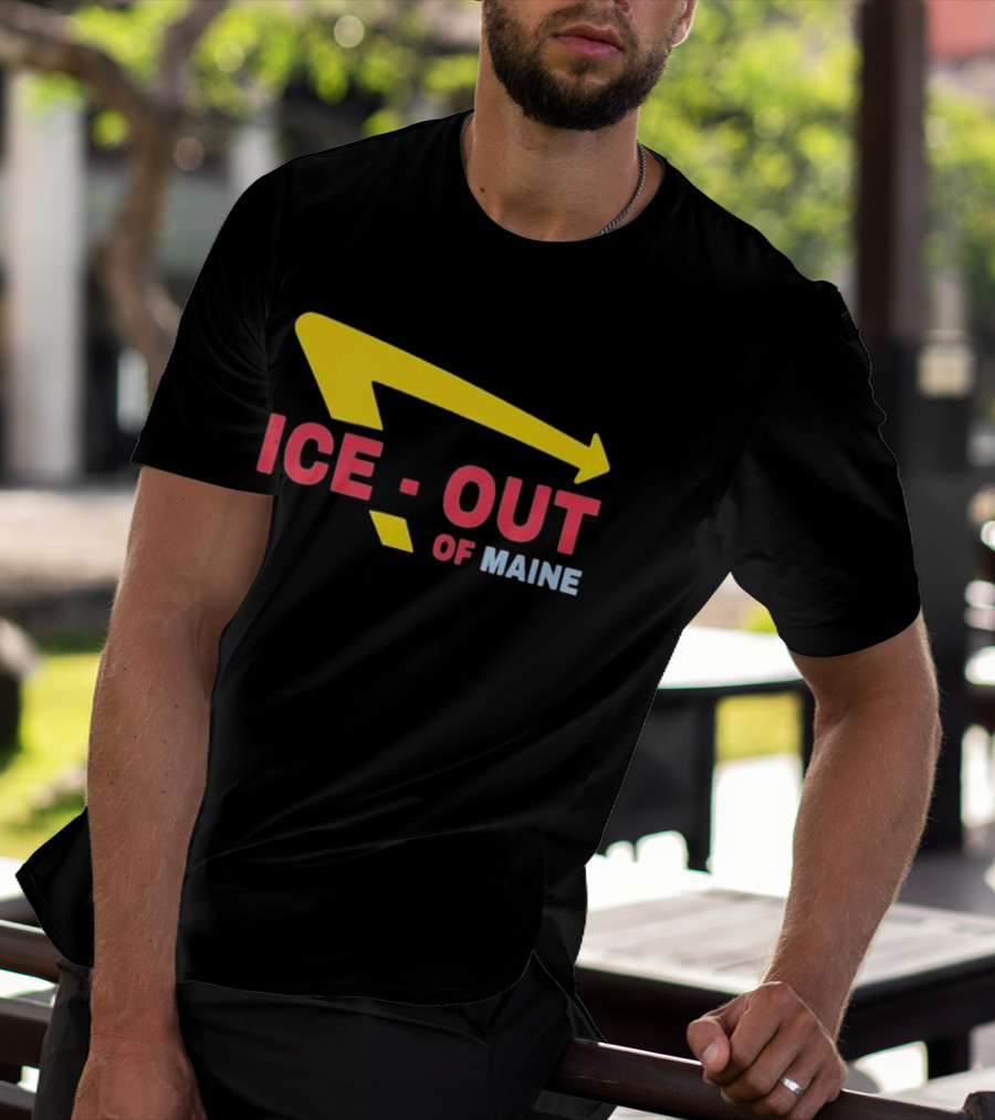 Ice Out Of Maine 2026 Arrow T-Shirt