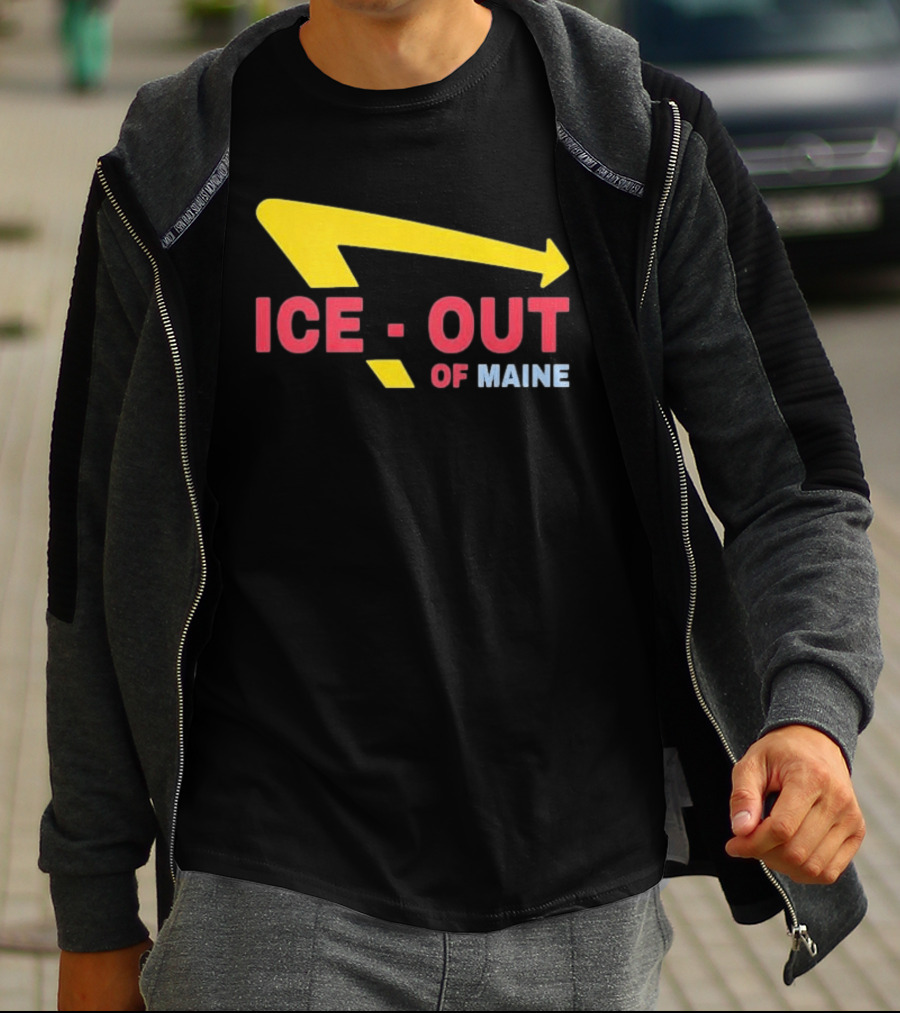 Ice Out Of Maine 2026 Arrow T-Shirt