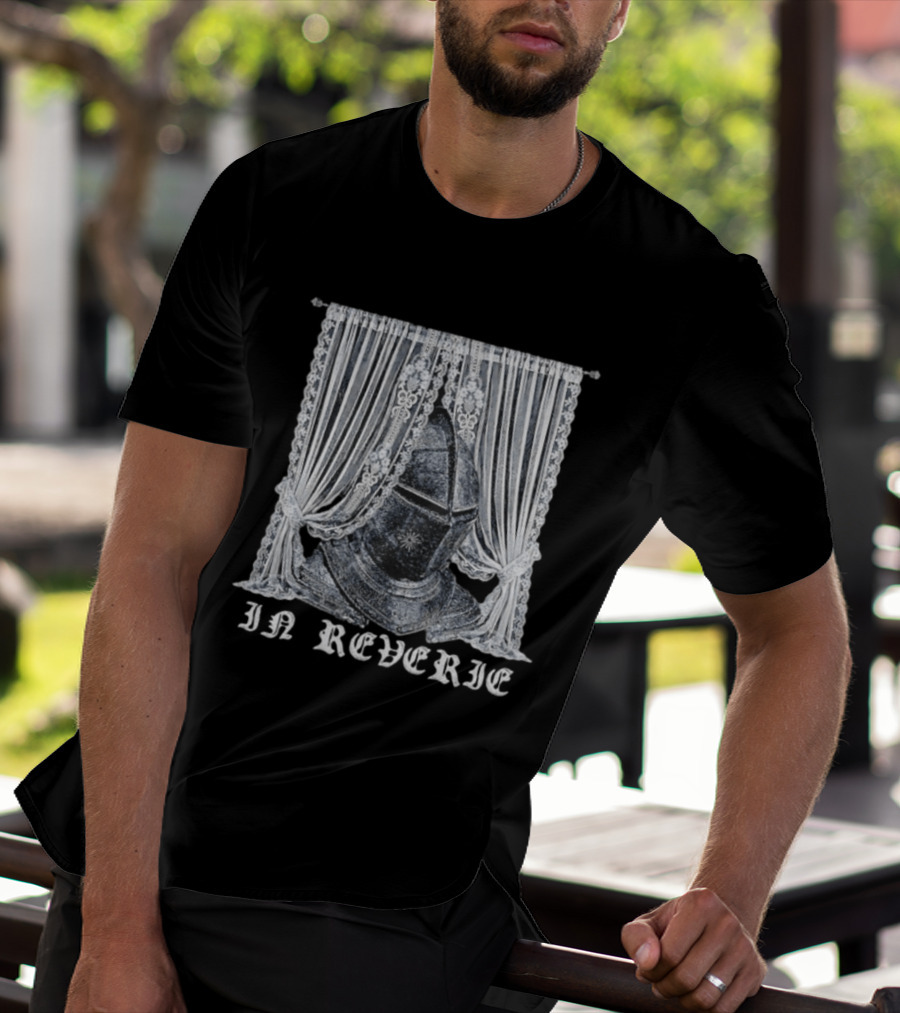 In Reverie Knight Helmet Medieval Armor Curtain T-Shirt