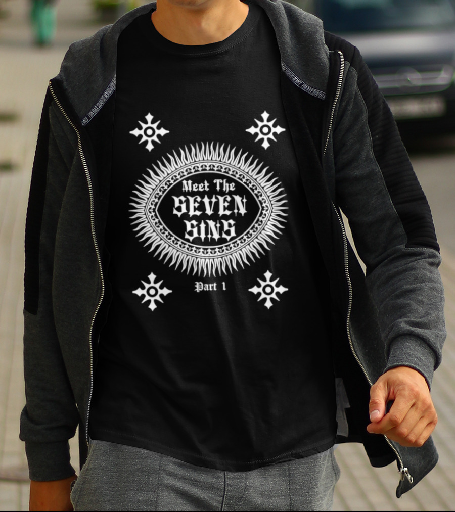 Meet The Seven Sins Part 1 Occult Gothic Symbolic T-Shirt