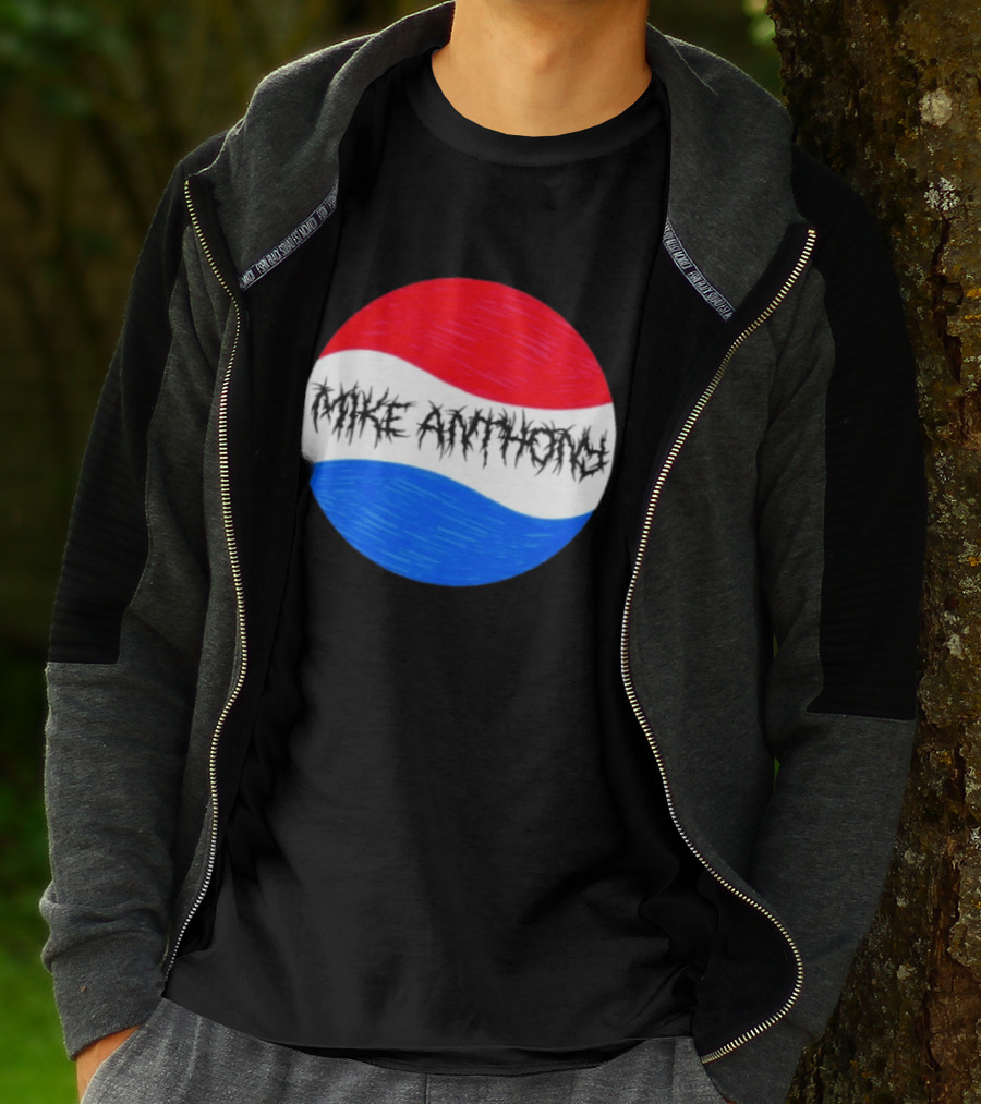 Mike Anthony Pepsi Symbol Bold Text Classic Circle T-Shirt