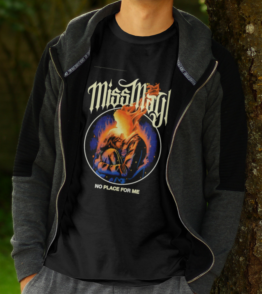 Miss May I No Place For Me Metalcore Band Fiery Circle T-Shirt