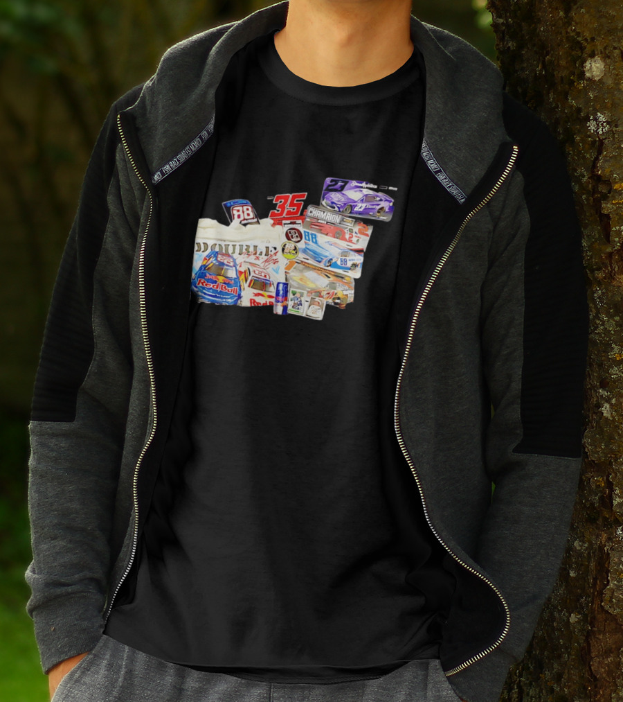 NASCAR Bubba Wallace Red Bull Racing 88 Double Champion 35 Collection T-Shirt