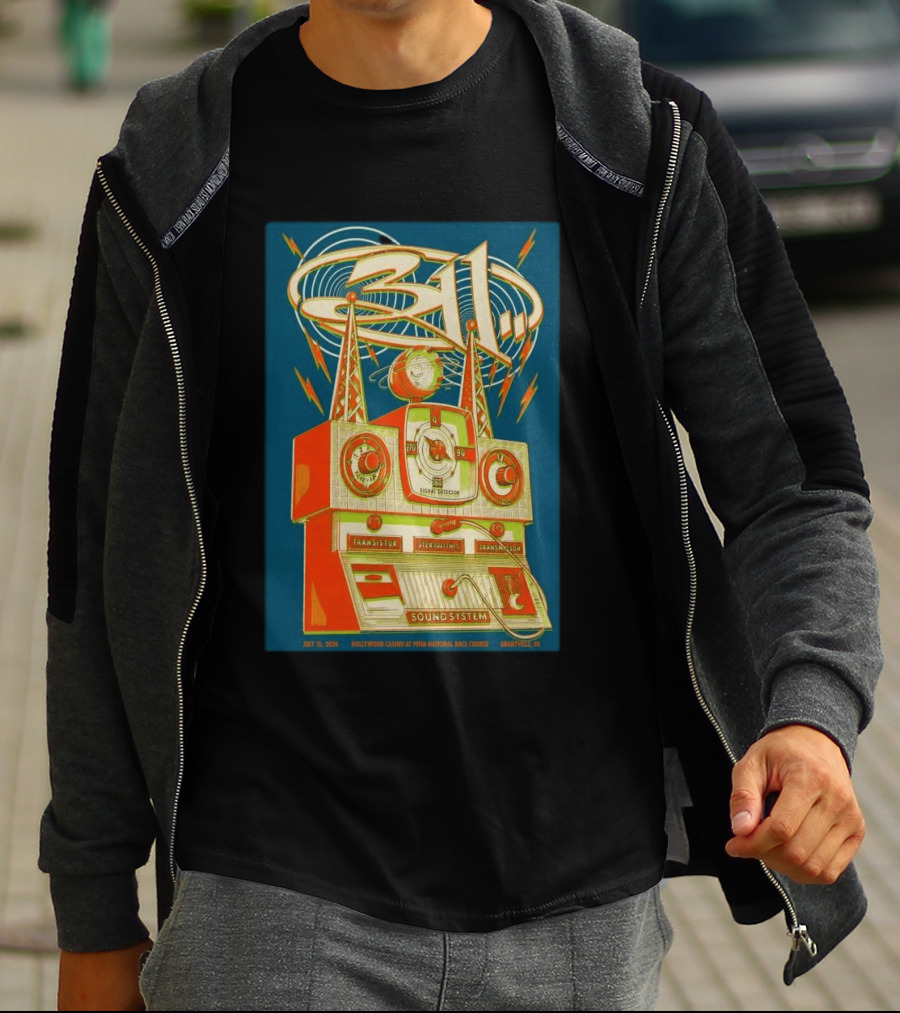 311 Grantville PA July 25 2026 Hollywood Casino Sound System T-Shirt