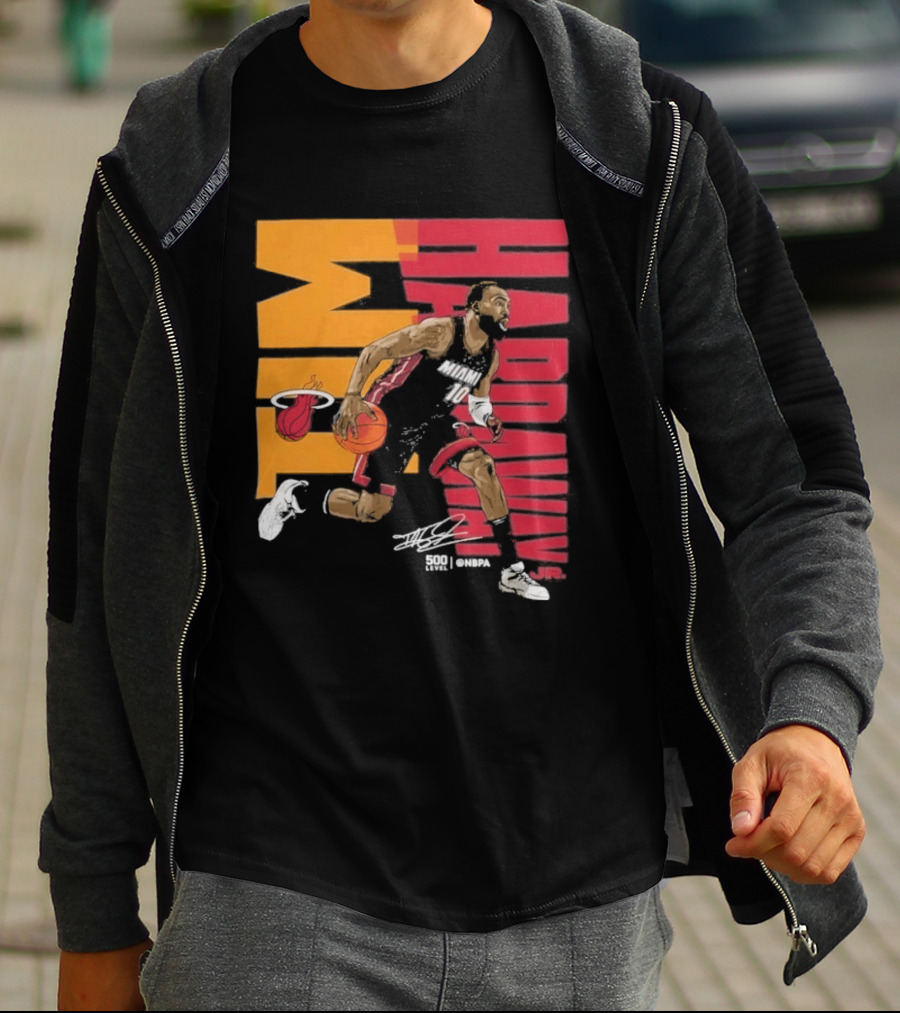 2026 NBA Tim Hardaway Jr Miami Heat Basketball Player Action T-Shirt