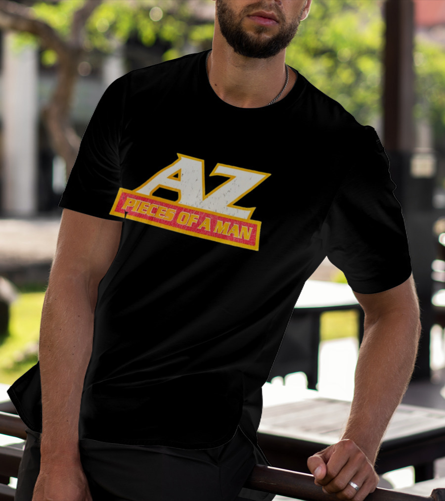 AZ Pieces Of A Man Distressed Hip Hop 90s Rap T-Shirt