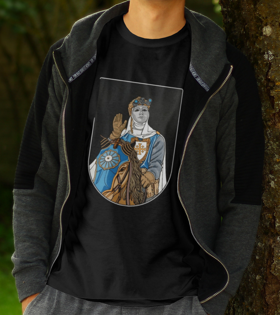 Baldwin IV Of Jerusalem Tactical Knight Crusader Armor And Helmet Medieval T-Shirt