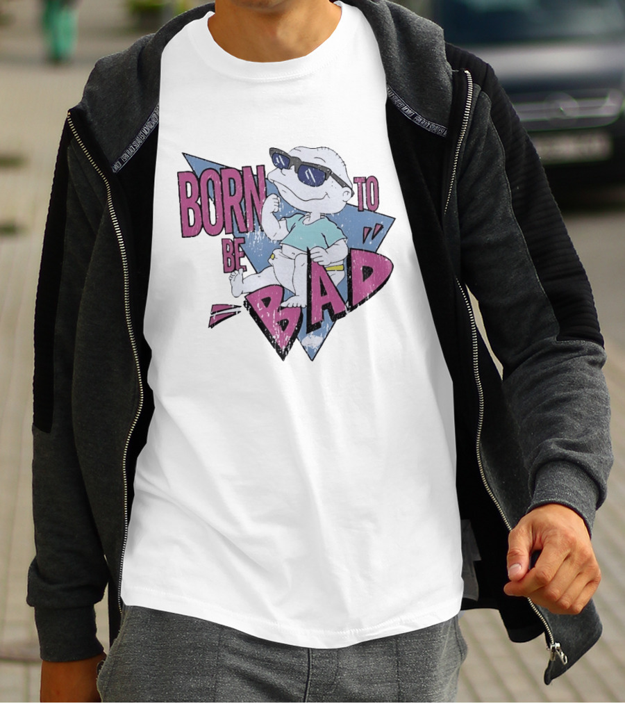 Born To Be Bad 90s Cartoon Baby Sunglasses T-Shirt