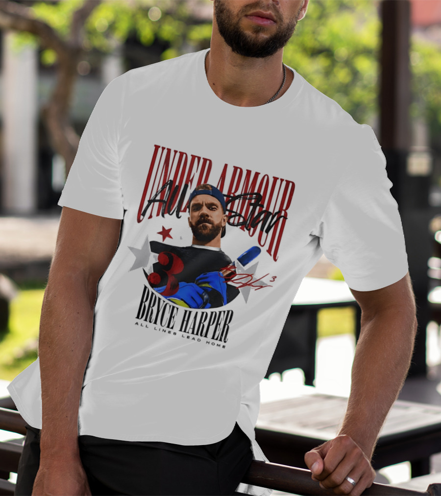 Under Armour All Star Bryce Harper All Lines Lead Home T-Shirt