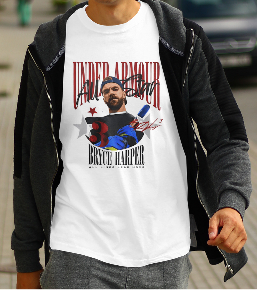 Under Armour All Star Bryce Harper All Lines Lead Home T-Shirt