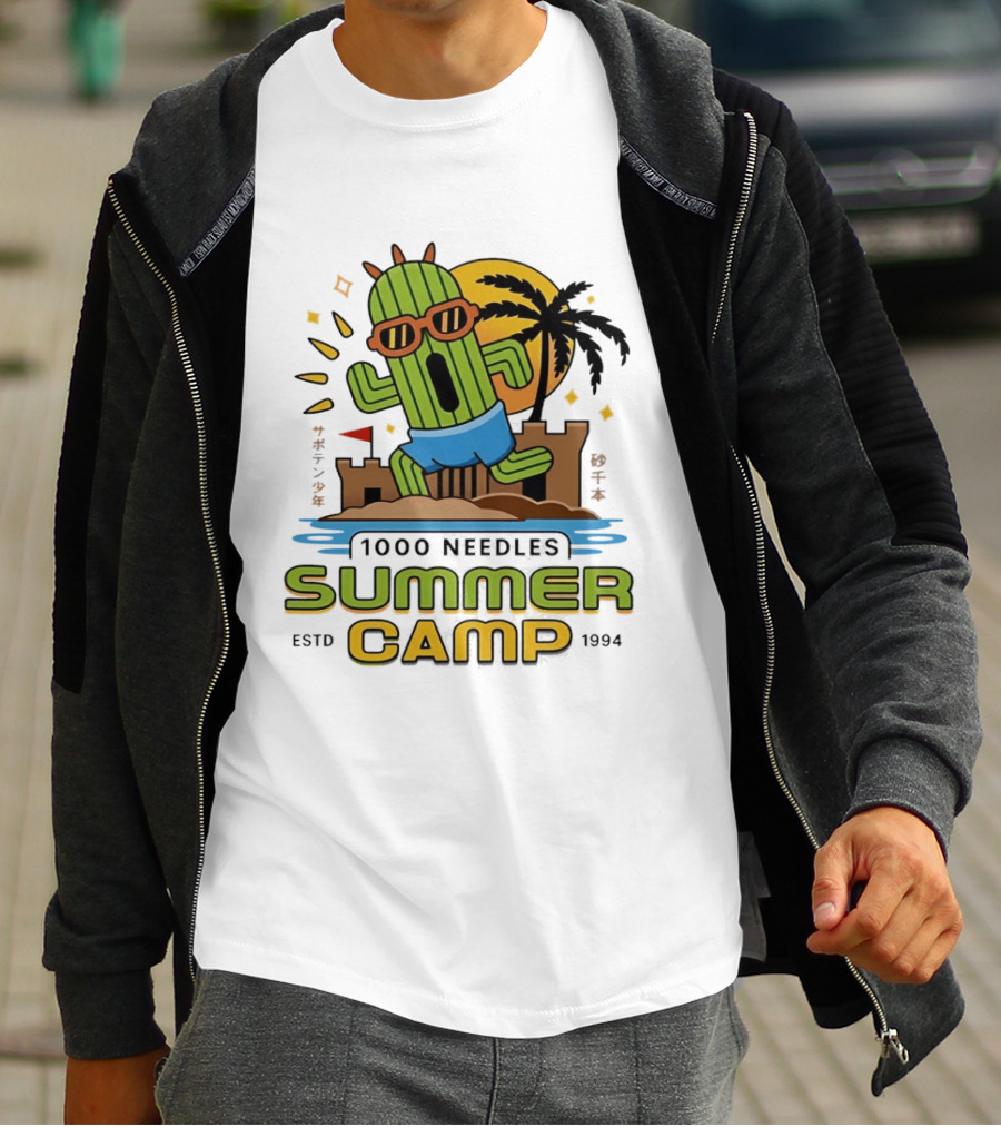 Happy Cactus 1000 Needles Summer Camp Beach ESTD 1994 T-Shirt