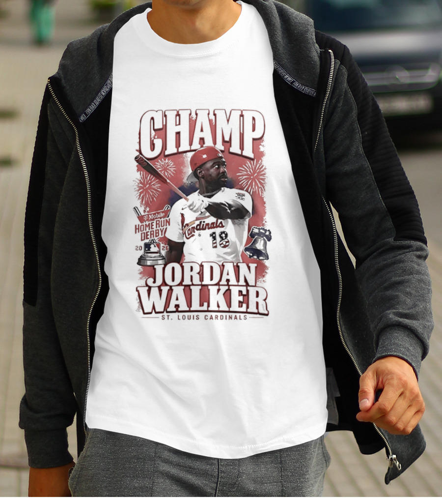 Jordan Walker St Louis Cardinals Mobile Home Run Derby Champ 2026 T-Shirt