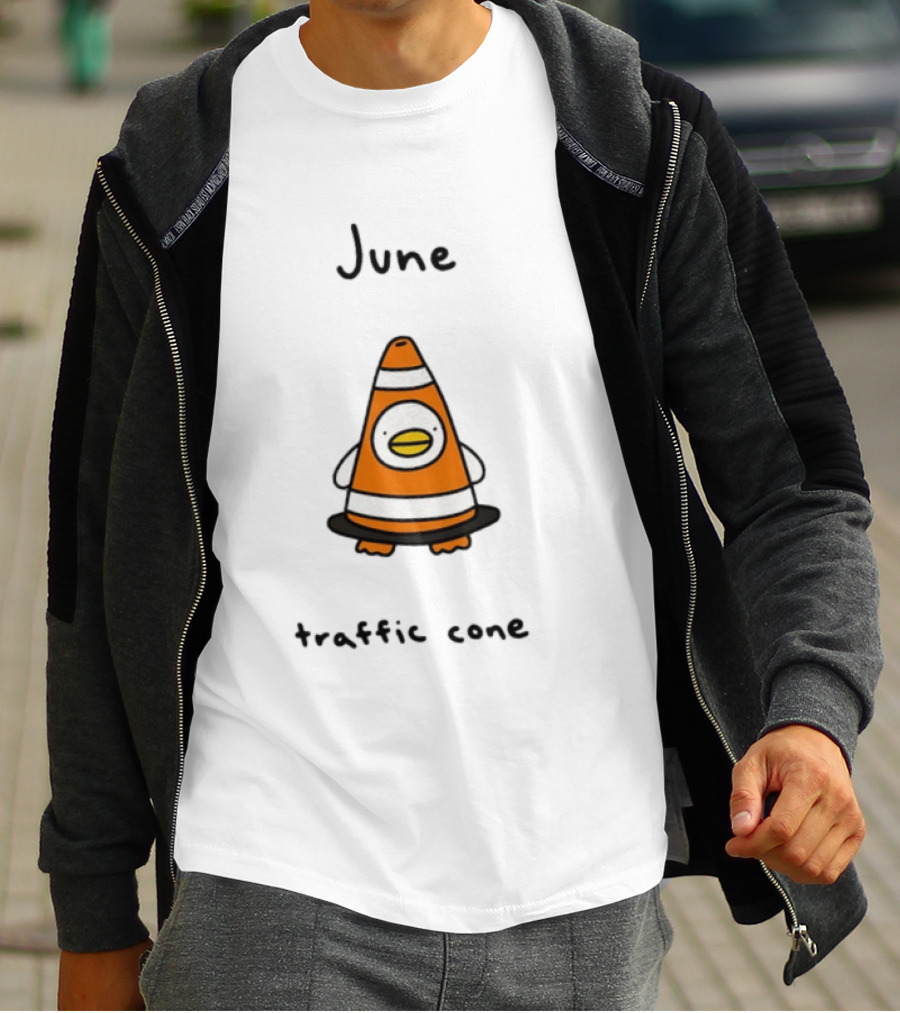 June Traffic Cone Duck Animal T-Shirt