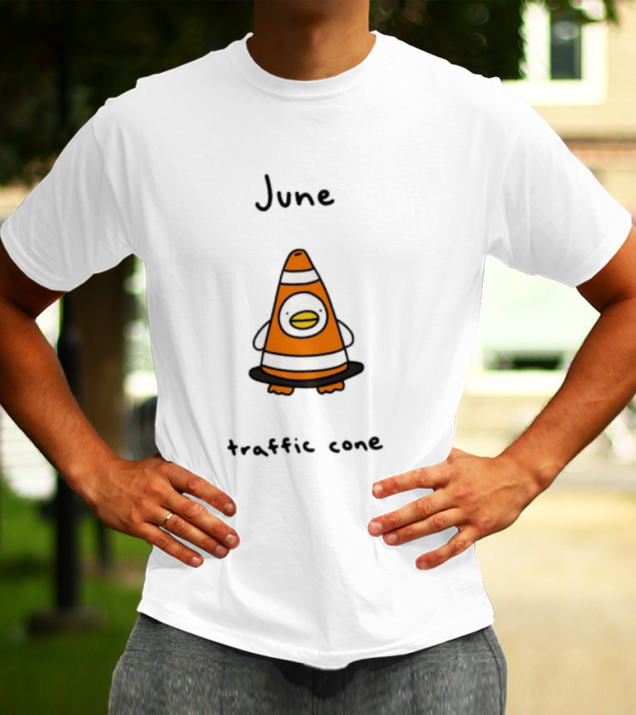 June Traffic Cone Duck Animal T-Shirt