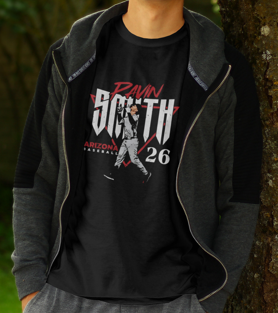 Pavin Smith Arizona Baseball 26 Distressed Sportswear T-Shirt