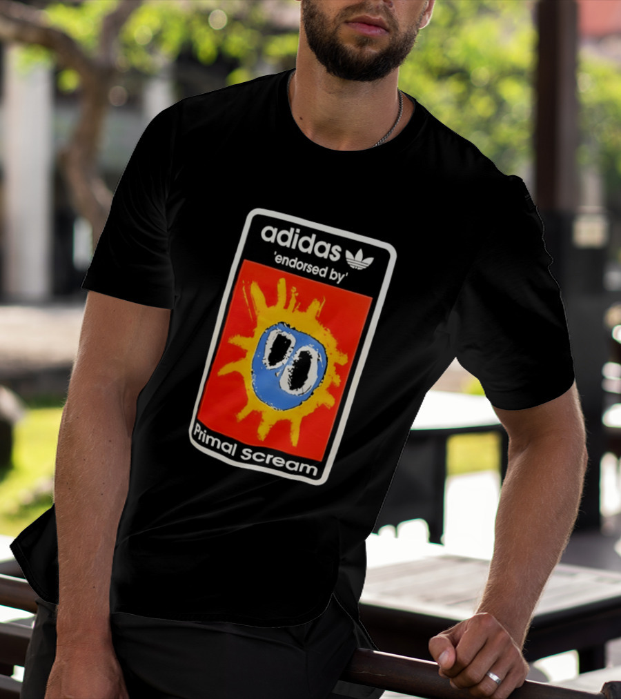 Adidas Primal Scream Endorsed Iconic Collaboration T-Shirt