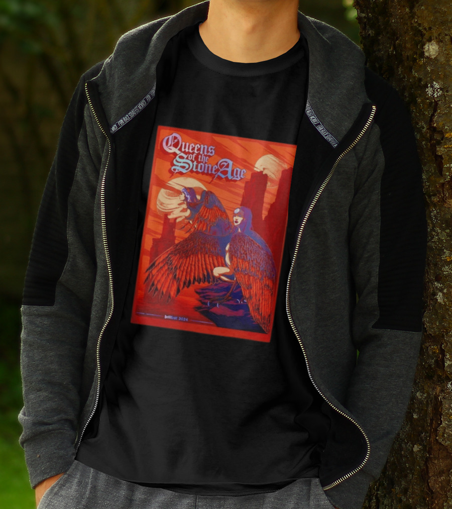 Queens Of The Stone Age Hellfest 2024 Winged Creatures T-Shirt