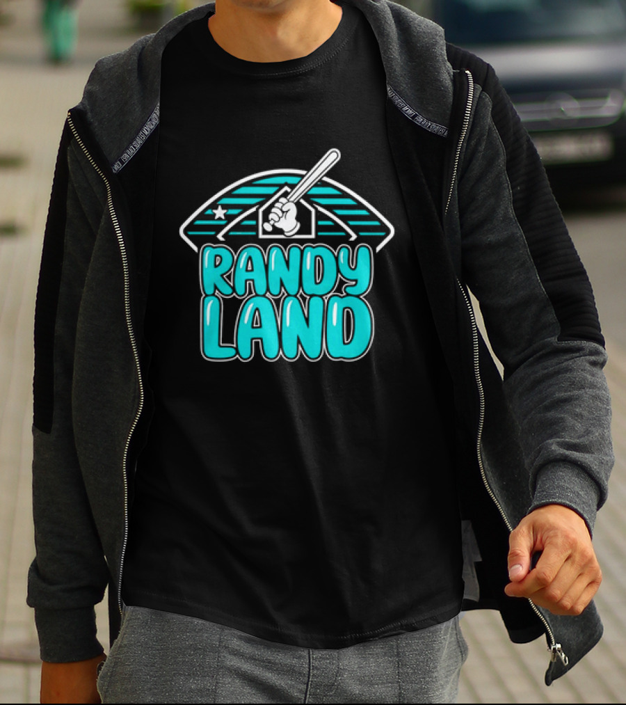 Randy Land Home Plate Batter Baseball T-Shirt