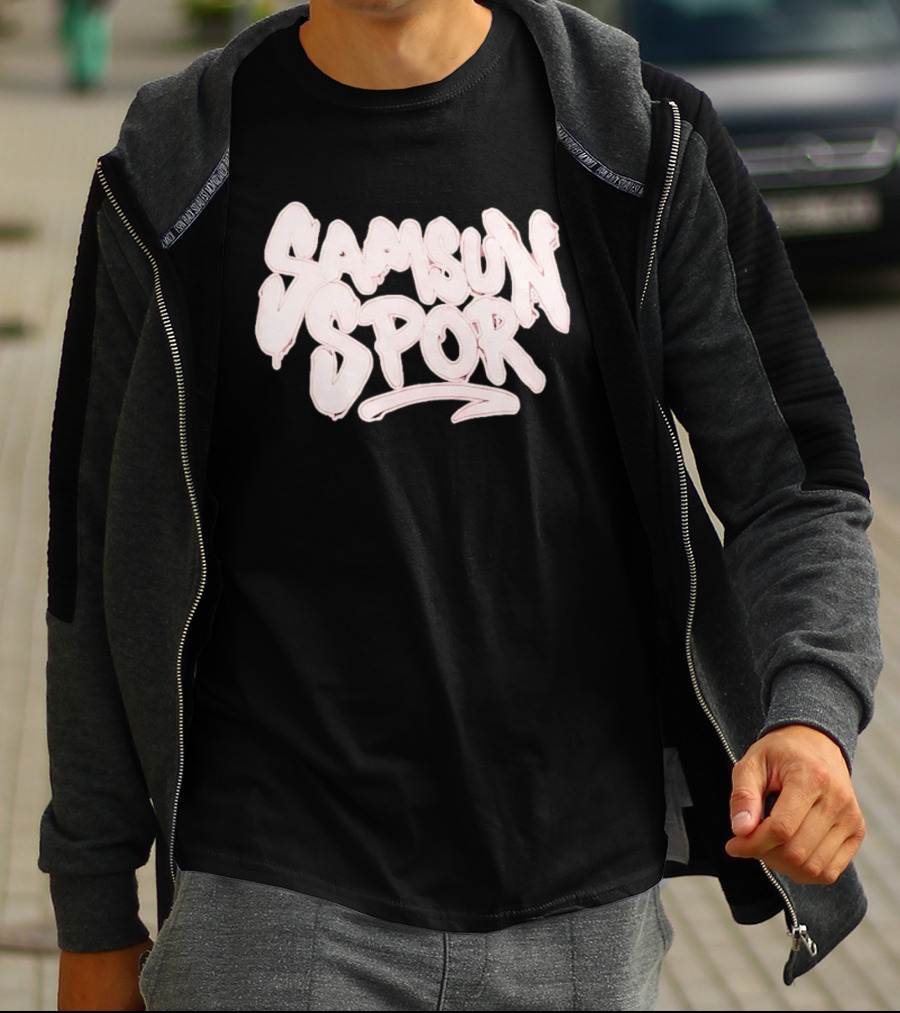 Samsun Spor Yeni Oversize Yıkamalı T-Shirt