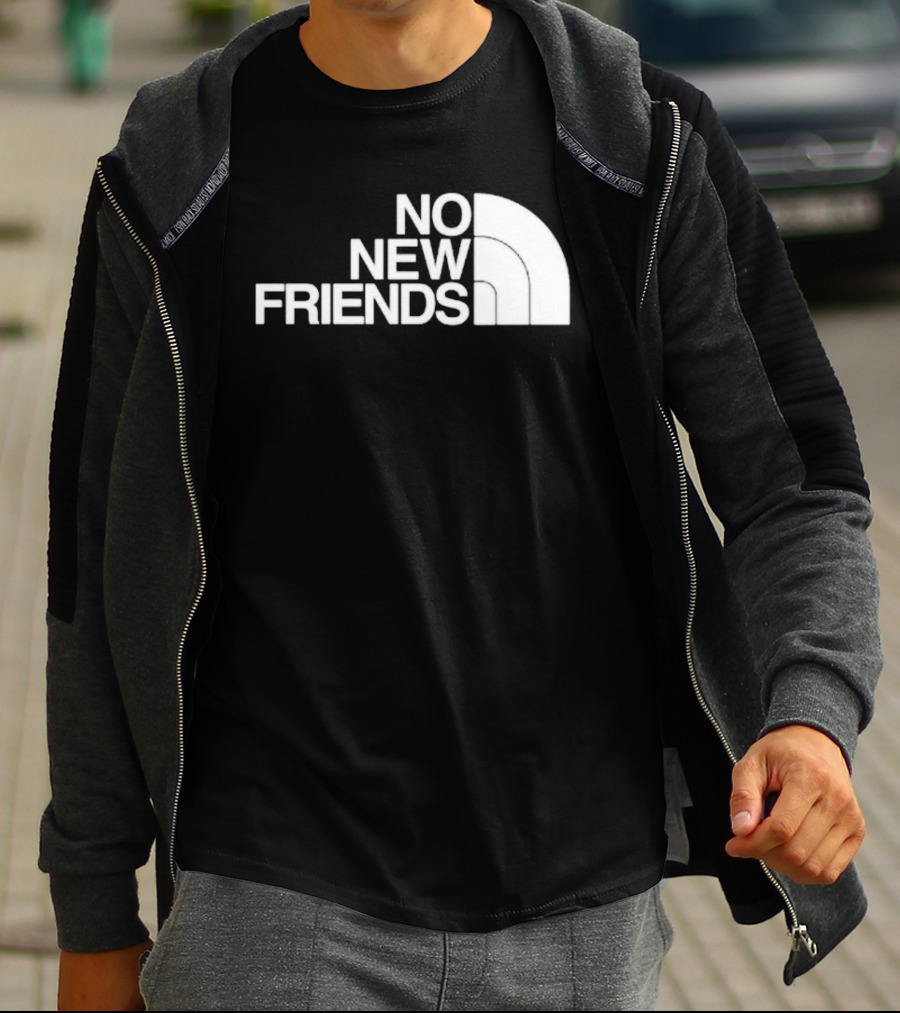 Saosin No New Friends North Face T-Shirt