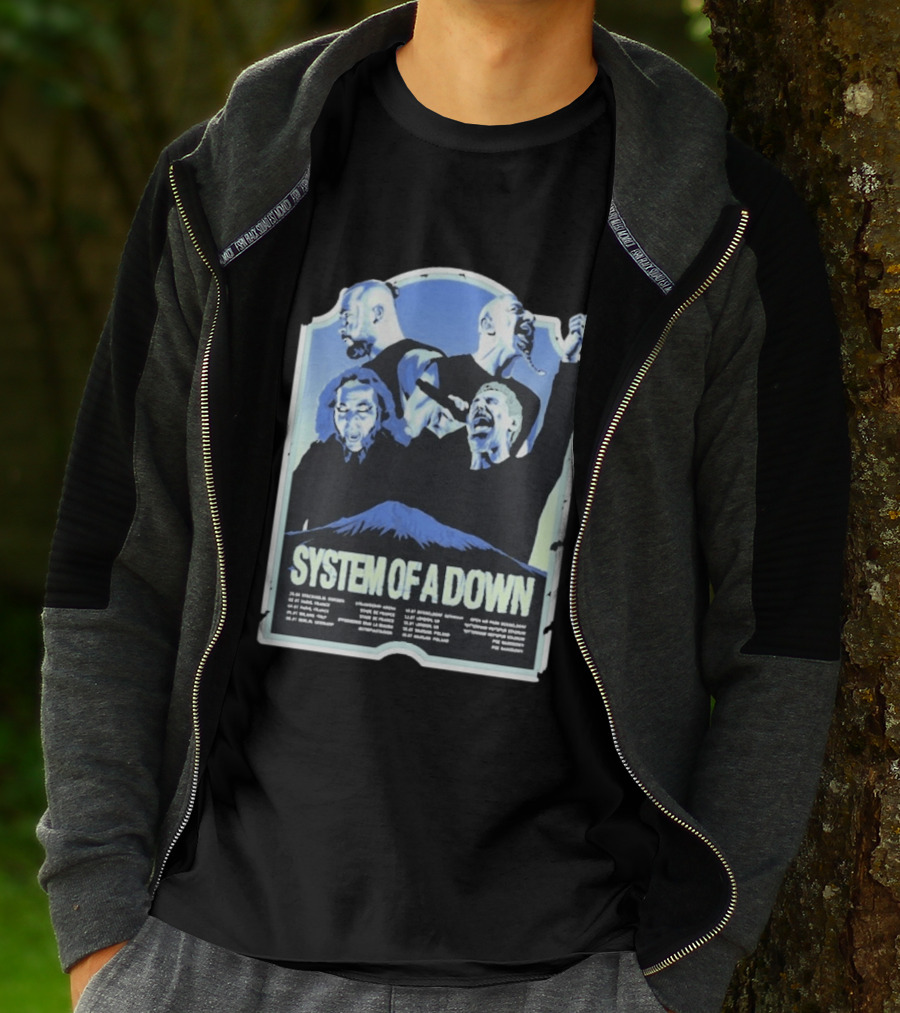 System Of A Down European Tour 2026 Dates Concert Band Members Mount Ararat T-Shirt