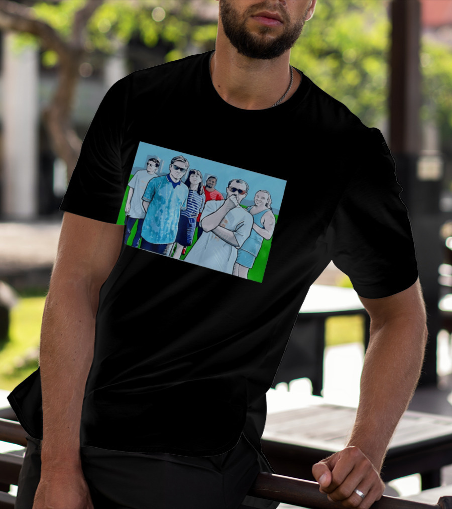 The Office Cast Illustrated Group Scene T-Shirt