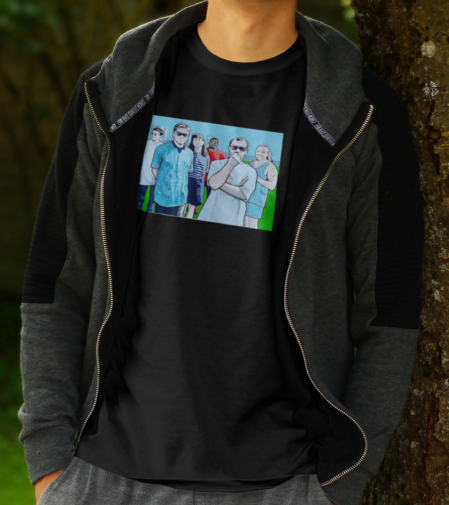 The Office Cast Illustrated Group Scene T-Shirt