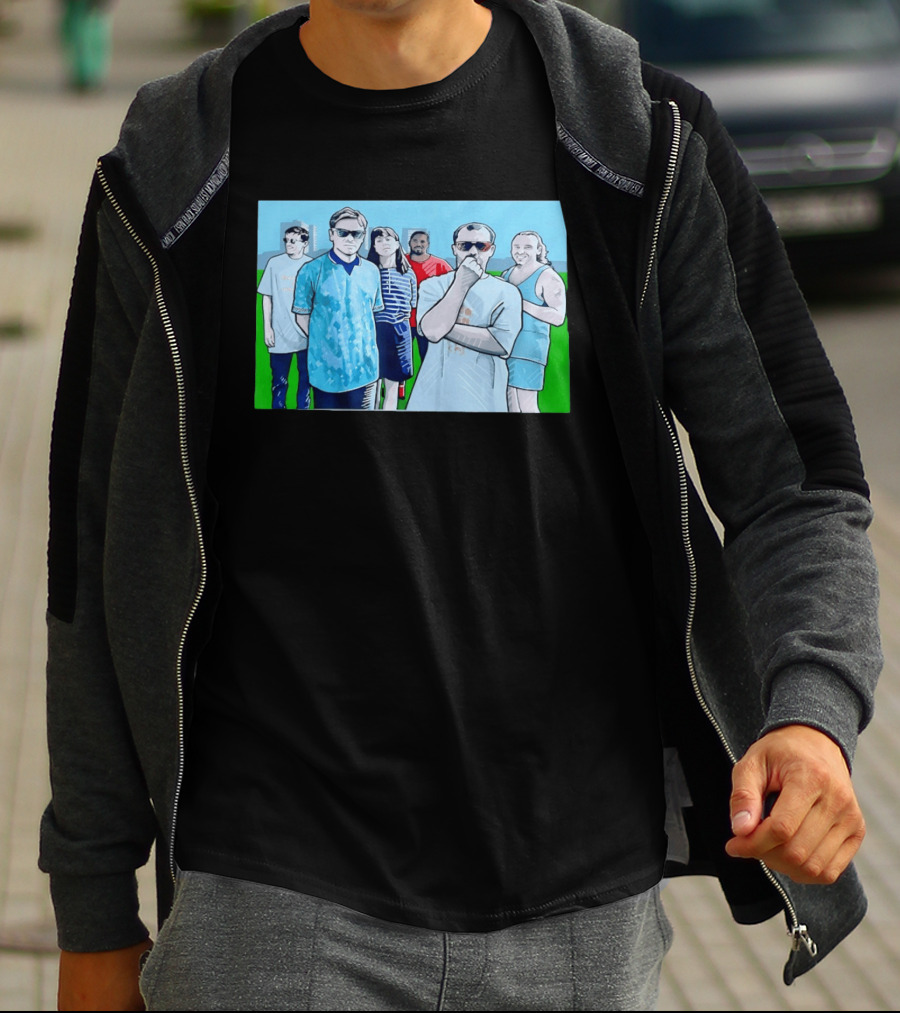 The Office Cast Illustrated Group Scene T-Shirt