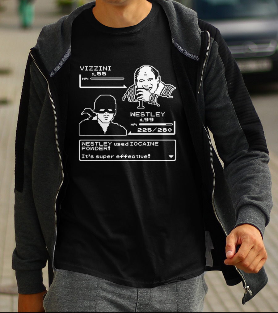 Vizzini Versus Westley Iocaine Powder Battle It's Super Effective T-Shirt