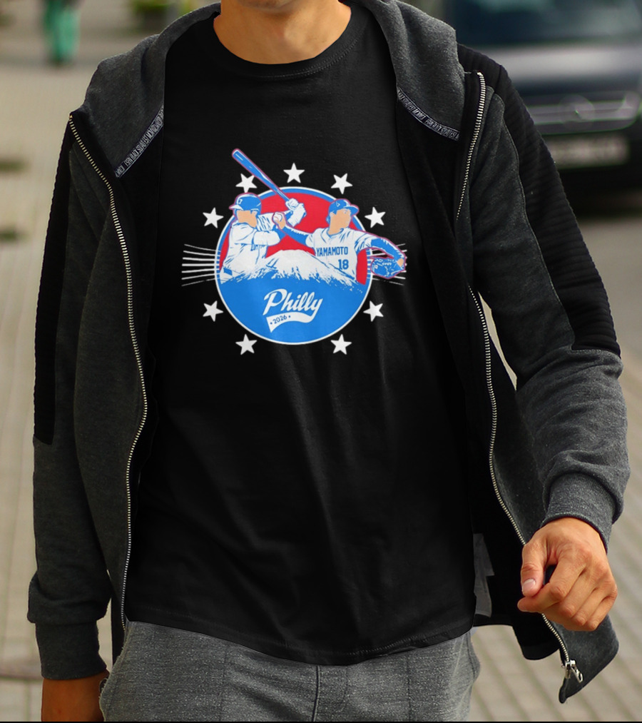 Yamamoto 18 Philly 2026 Baseball Philadelphia Stars T-Shirt
