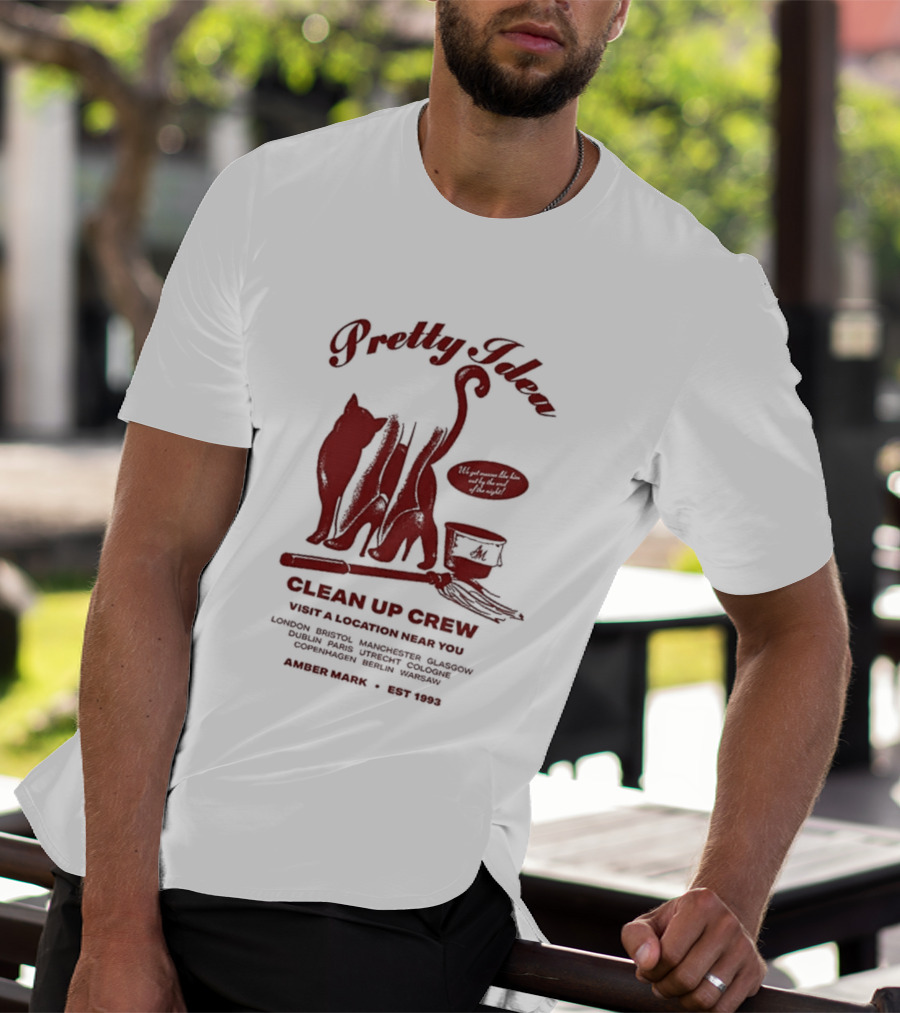 Pretty Idea Clean Up Crew Visit: Denver Columbus Annapolis Albuquerque 1973 T-Shirt