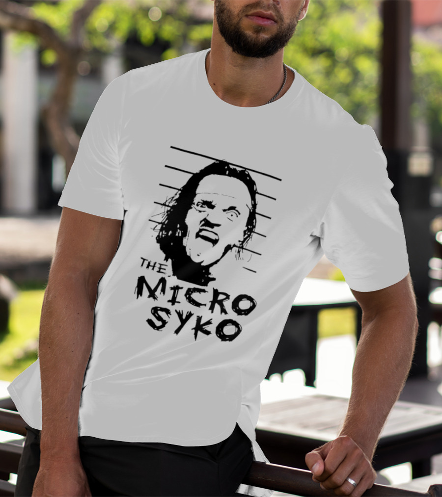 John Weena Wearing The Micro Syko Iconic Face T-Shirt