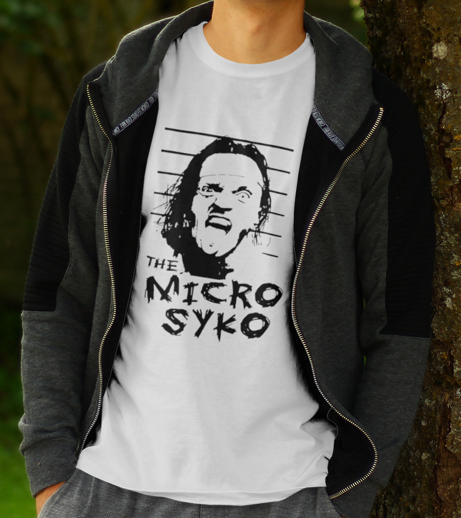 John Weena Wearing The Micro Syko Iconic Face T-Shirt