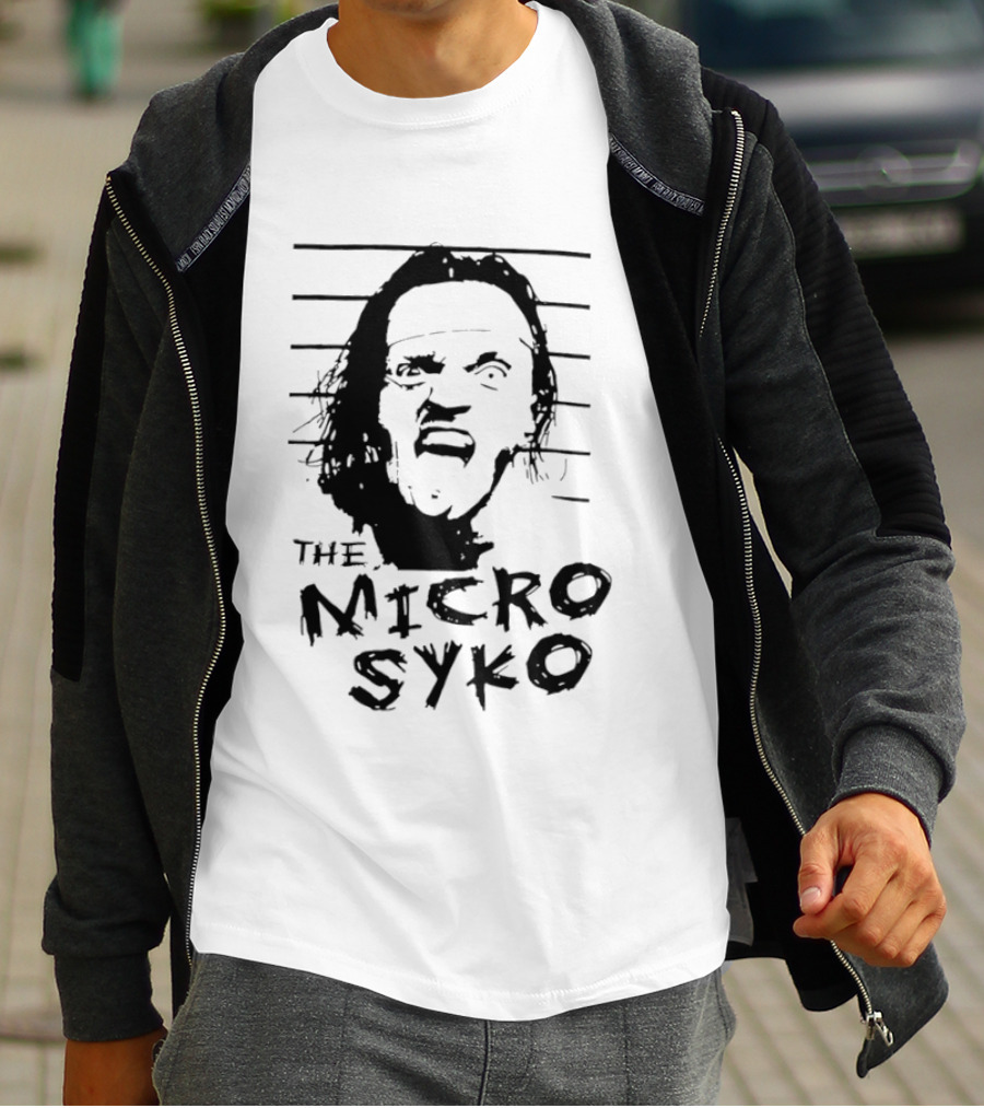 John Weena Wearing The Micro Syko Iconic Face T-Shirt