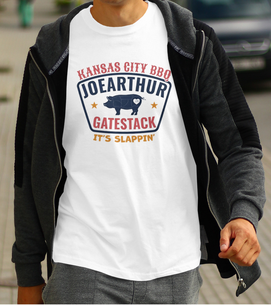 Kansas City BBQ Joearthur Gatestack It's Slappin' Pig T-Shirt