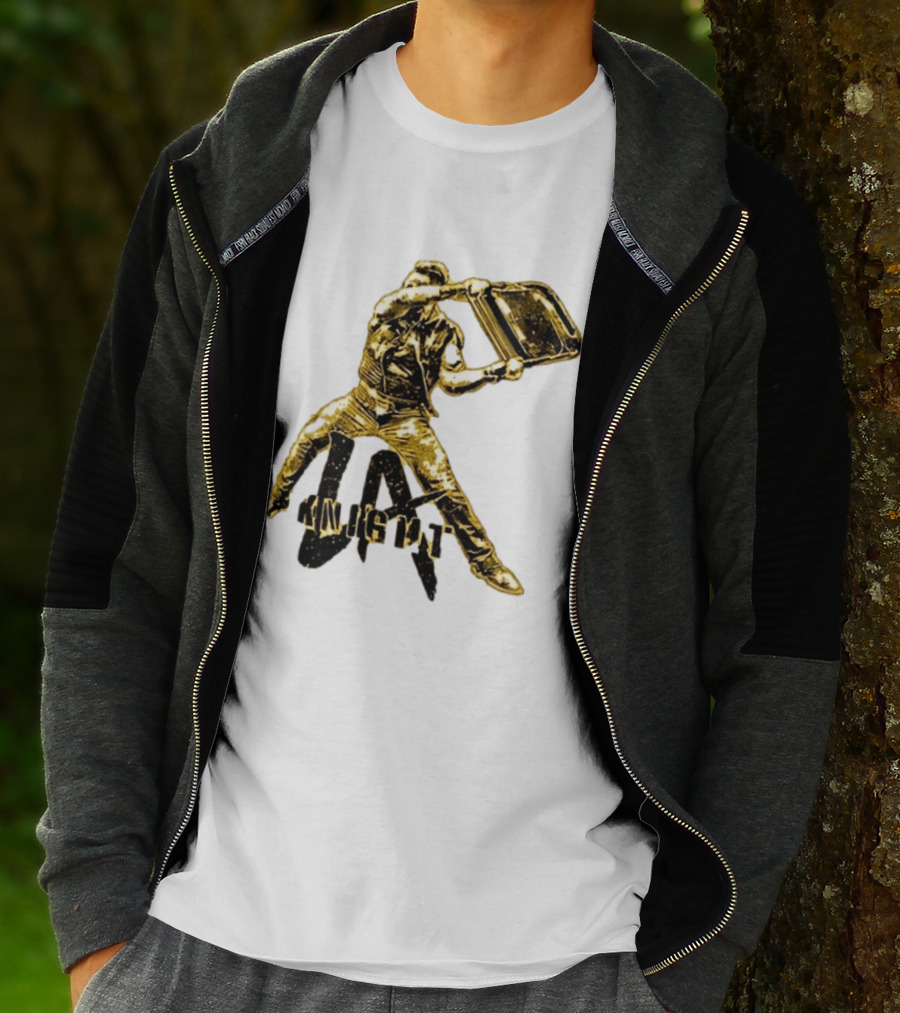 LA Knight Wrestling Iconic Folding Chair Action T-Shirt