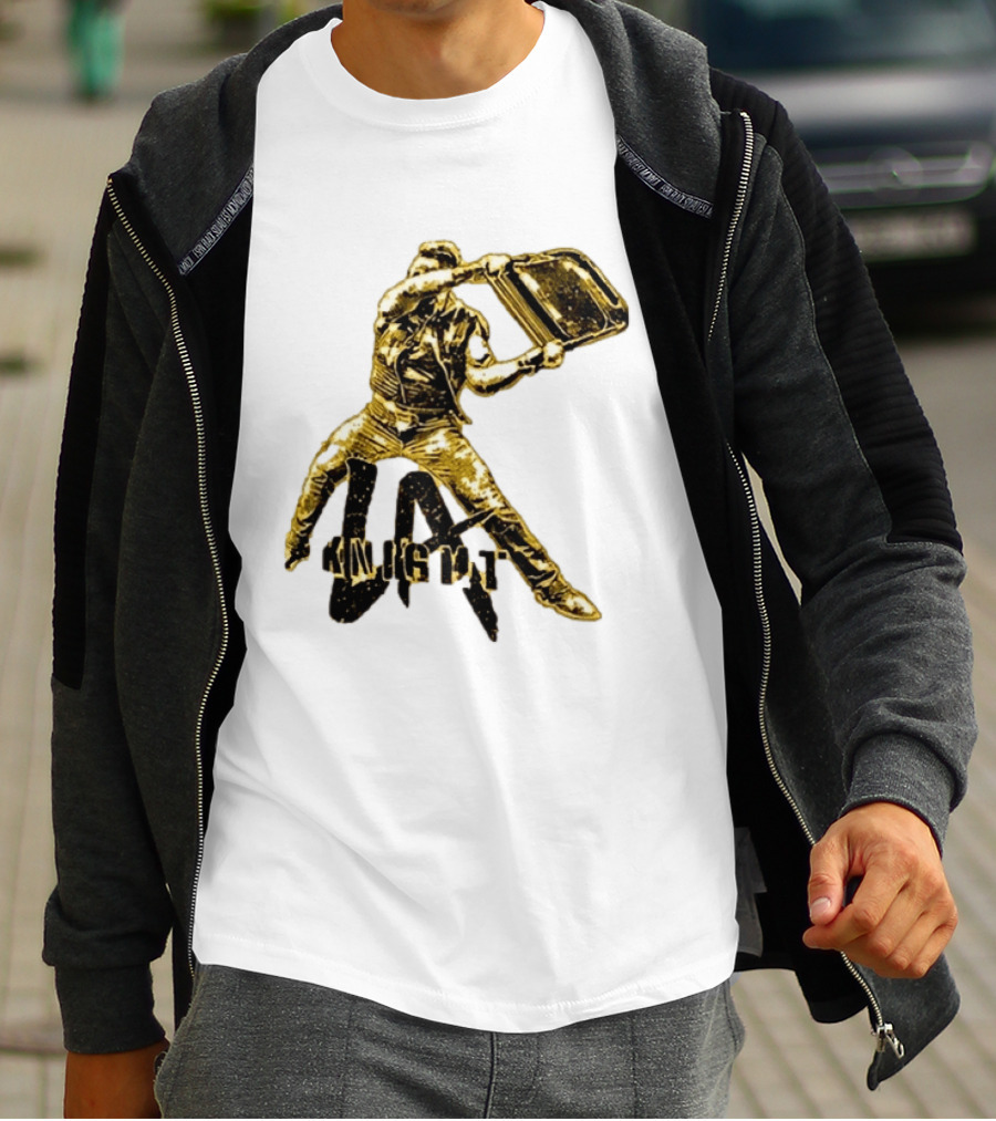 LA Knight Wrestling Iconic Folding Chair Action T-Shirt
