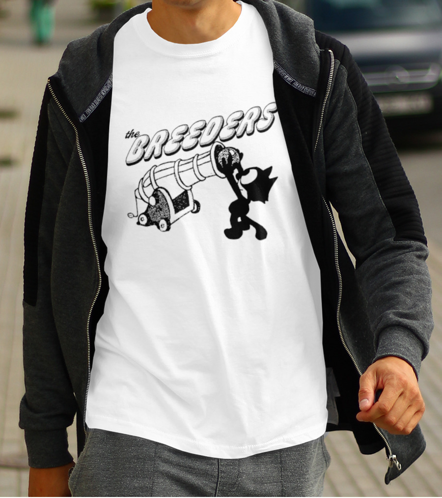 The Breeders Felix The Cat Cannon Alternative Rock T-Shirt