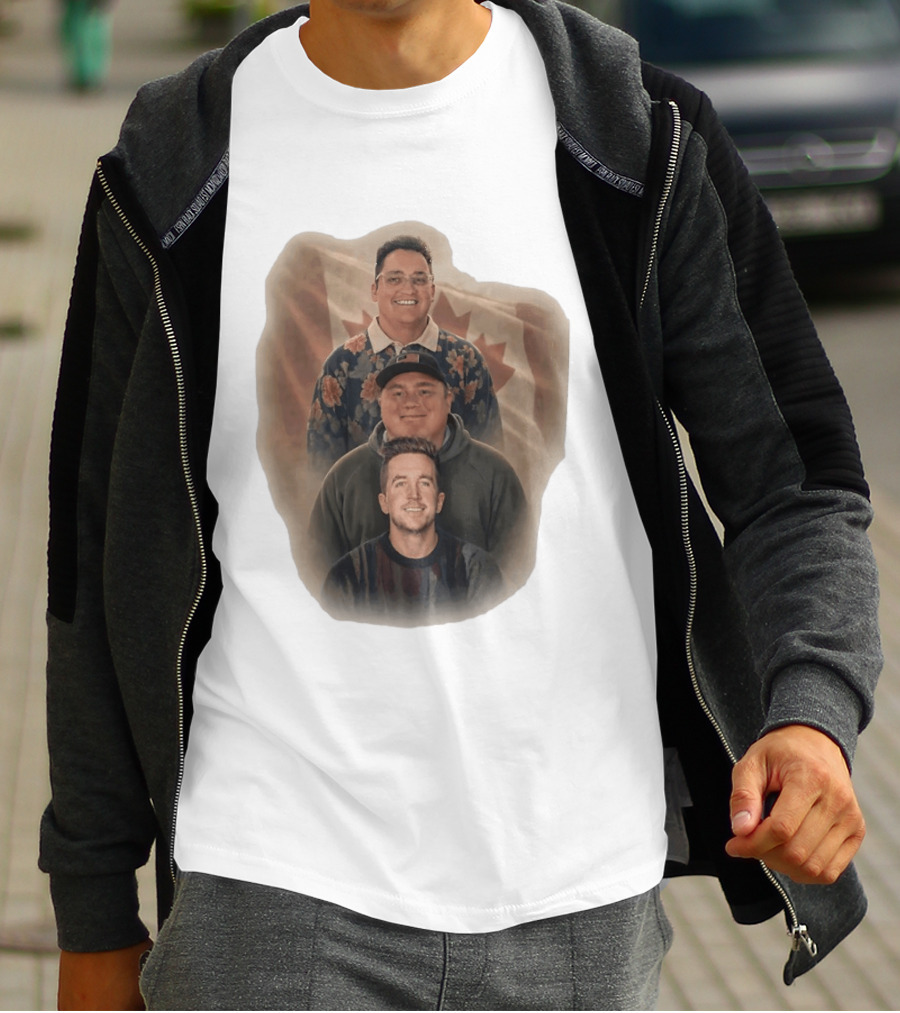 The Nelk Boys Kyle Forgeard SteveWillDoIt Canadian Flag T-Shirt