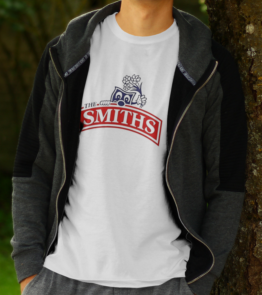 The Smiths Band Indie Rock Morrissey Sneaky Pete Peeking Lilac Daisies T-Shirt