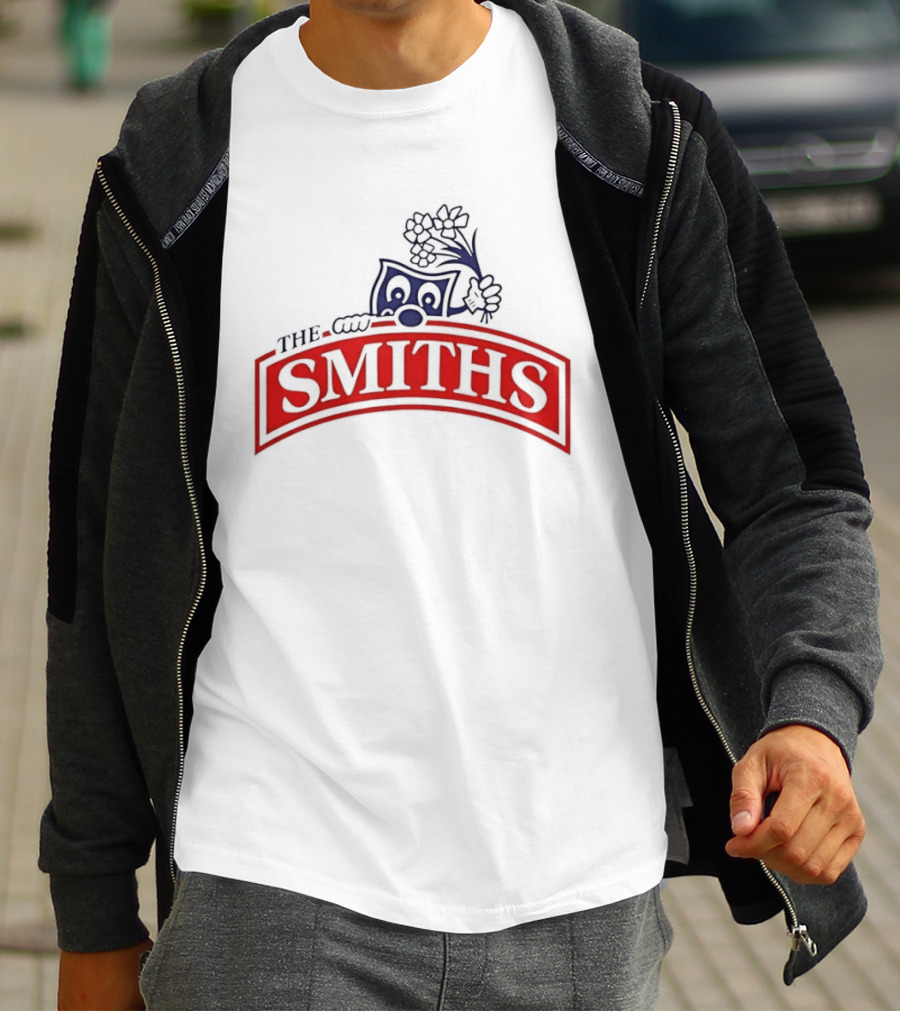 The Smiths Band Indie Rock Morrissey Sneaky Pete Peeking Lilac Daisies T-Shirt