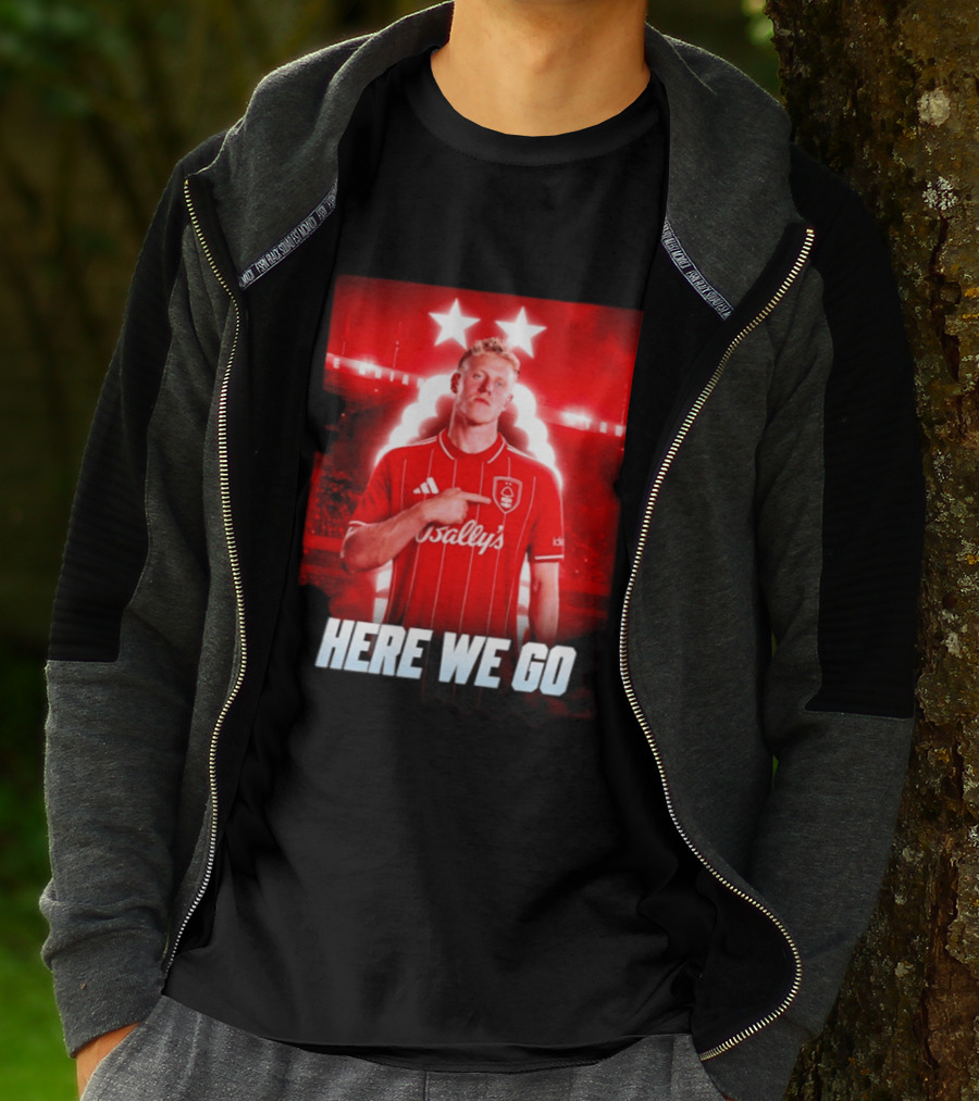 Xaver Schlager Nottingham Forest Here We Go Soccer Edition T-Shirt