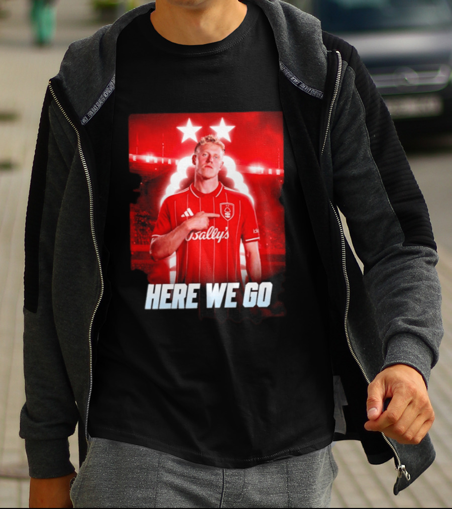 Xaver Schlager Nottingham Forest Here We Go Soccer Edition T-Shirt