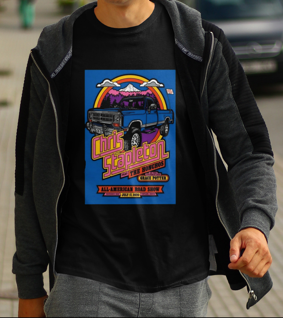Chris Stapleton Providence Park Portland OR 2026 All American Road Show Featuring The Honchos Grace Potter T-Shirt