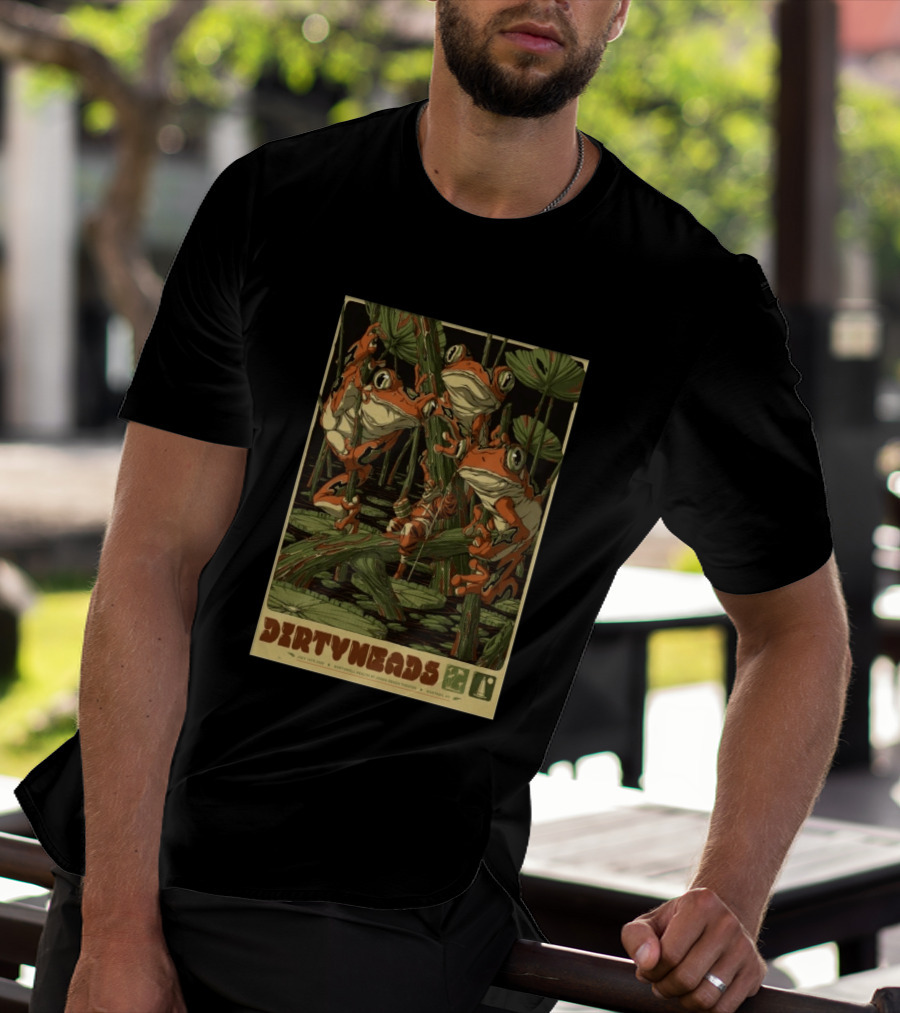 Dirty Heads July 18 2026 Adventure With Frogs Atlantic City NJ T-Shirt