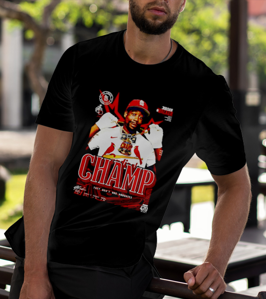 Jordan Walker St. Louis Cardinals Home Run Derby Champ They Don't Boo Nobodies T-Shirt