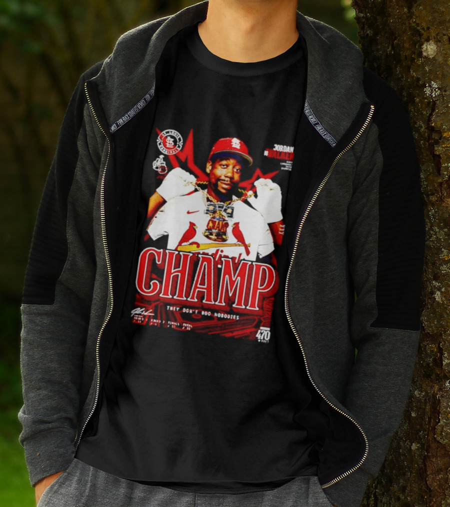 Jordan Walker St. Louis Cardinals Home Run Derby Champ They Don't Boo Nobodies T-Shirt